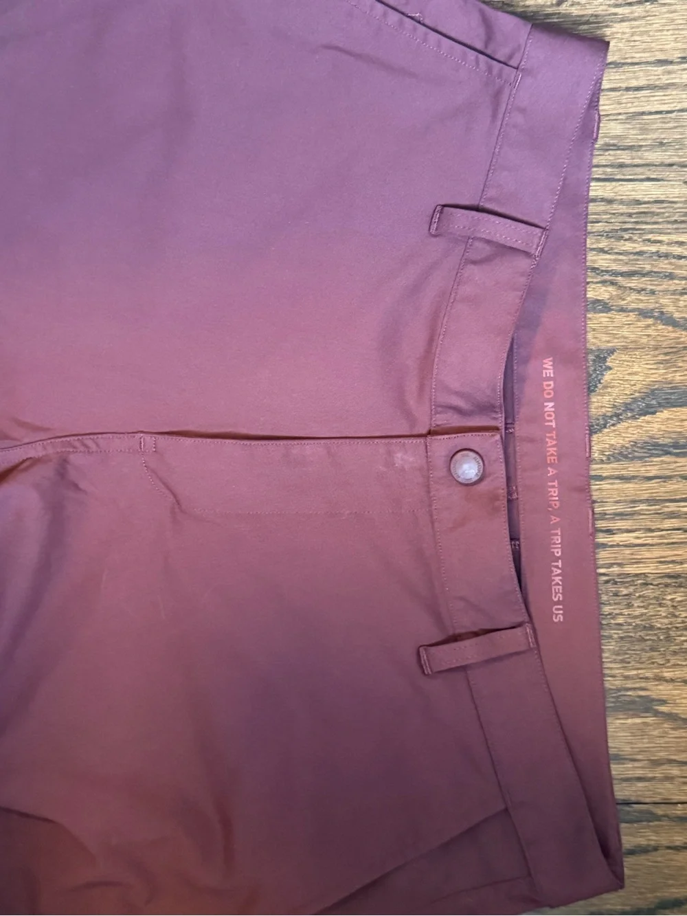 RHONE Men's Slim Chinos in Plum - Picture 2 of 4